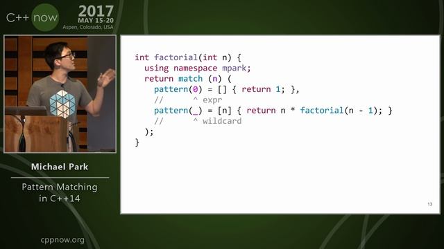 C++Now 2017: Michael Park “Pattern Matching in C++14" смотреть онлайн