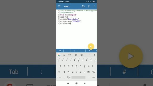 Tkinter python part1 create window and set color and title смотреть онлайн