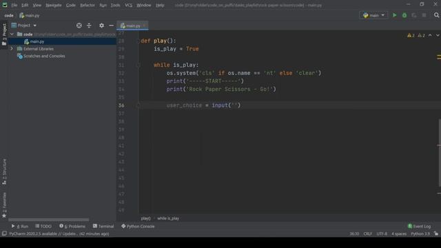 Python Destinations #2: Rock Paper Scissors (Rochambeau) Game on Python смотреть онлайн