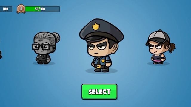 Batlle Zombie Royale All Character, skills, menu смотреть онлайн