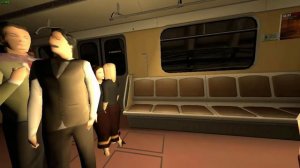 Garry's Mod Metrostroi: Поездка по НВЛ в роли пассажира