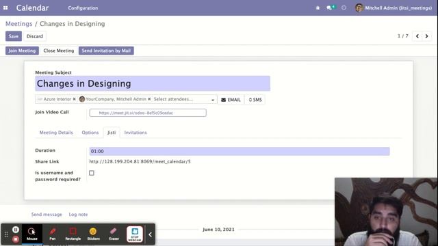 Odoo Jitsi Meeting Integration With Media Streaming Server смотреть онлайн