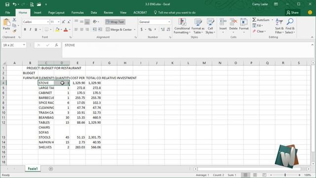 Excel 2016 Basics, chapter 3.3 - Cell, range & region смотреть онлайн