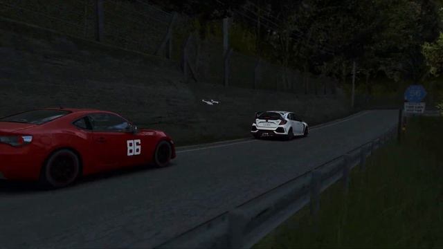 MF Ghost - Toyota gt86 vs Honda civic FK8 - Assetto Corsa cinematic short смотреть онлайн