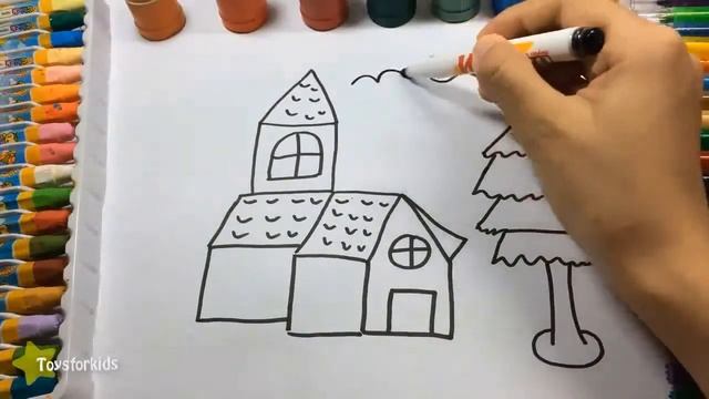 Как рисовать и цвет Снеговик для детей, коллекция видео цветов смотреть онлайн