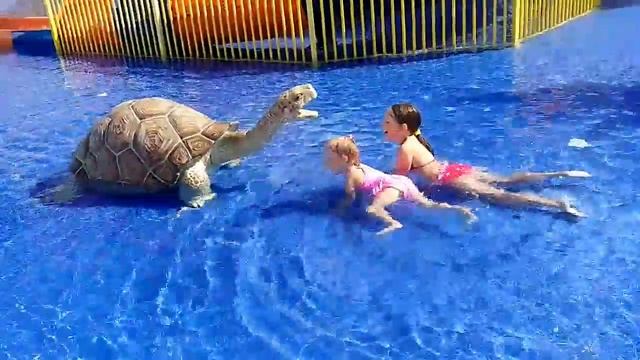 Аквапарк ??? в Будве. Детский ?? комплекс горок. смотреть онлайн