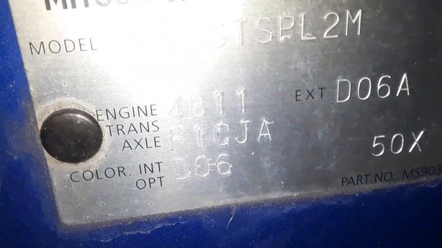 Mitsubishi lancer Paint Code Location смотреть онлайн