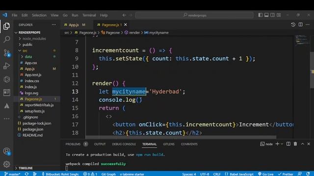 First Program in Class component in Reactjs in Hindi (How to write JSX code in class component) смотреть онлайн
