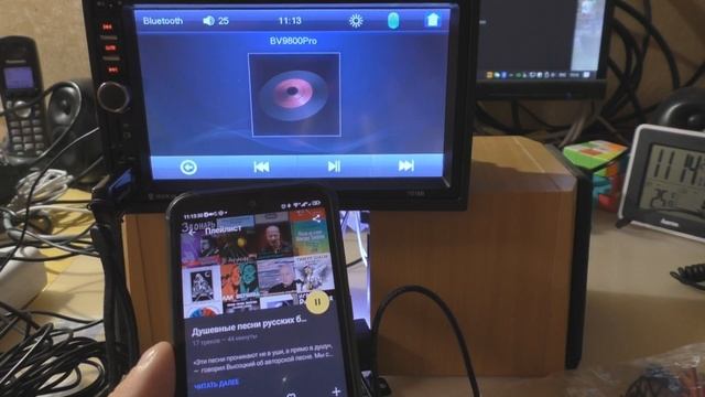 LAESD Car MP5 Player - подключил камеру, смартфон и колонки... смотреть онлайн