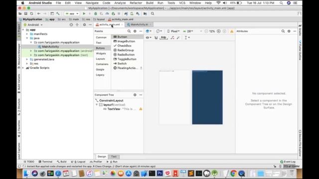 Android Kotlin TextView Tutorial смотреть онлайн
