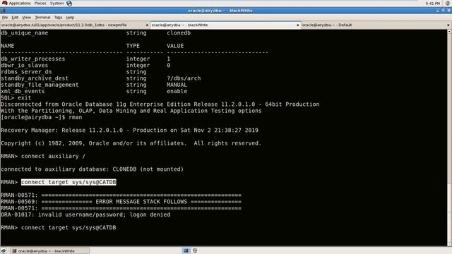 Oracle 12 2 DBA Classes 34 20191102 Cloning смотреть онлайн