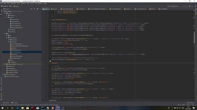 Live Dev: Exploring Babylon.js. Меняем архитектуру создания разрушаемых объектов. смотреть онлайн