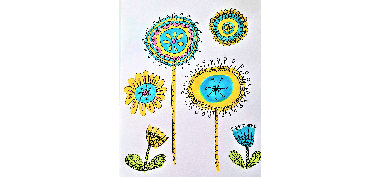 Рисунок цветов смотреть онлайн