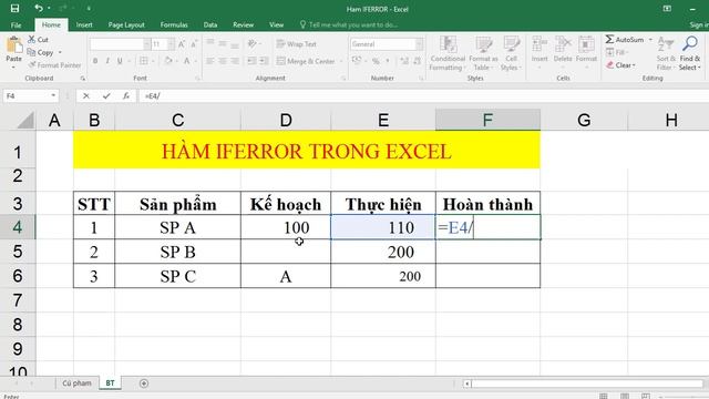 Hàm IFERROR trong excel | Excel tài chính смотреть онлайн