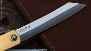 Складной нож Хигоноками Nagao Higonokami Warikomi,  ламинат Aogami Super/мягкая нержавеющая сталь