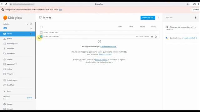 Регистрация и интеграция с Dialog Flow смотреть онлайн