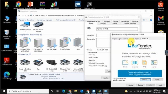 Instalar Impresora De Etiquetas Xprinter XP-450B Sistema ICOM