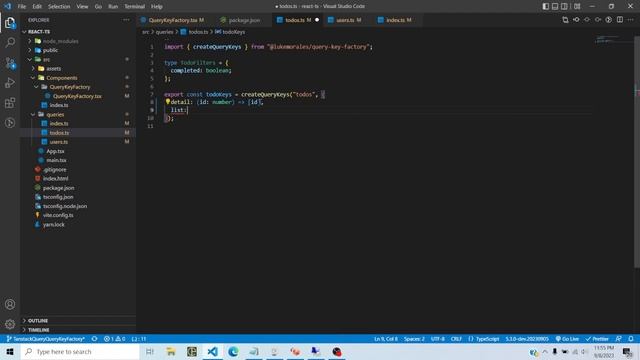 Tanstack Query, Query Key Factory in 8 mins смотреть онлайн