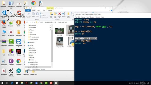 Xử lý ảnh với OpenCV python - Bài 4 Truy cập đến từng điểm ảnh thao tác với từng pixel trong openCV смотреть онлайн