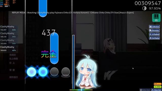 [Osu!mania] Chikatto Chika Chika- Kaguya-sama: Love Is War смотреть онлайн