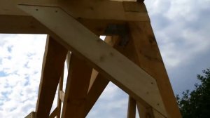 деревянный навес для автомобиля