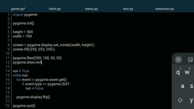 How to make a rectangle pygame смотреть онлайн