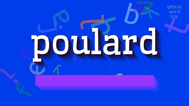HOW TO SAY POULARD? #poulard смотреть онлайн