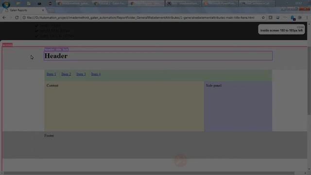 Galen Framework using Java programming - Positional attributes, CSS, Text смотреть онлайн