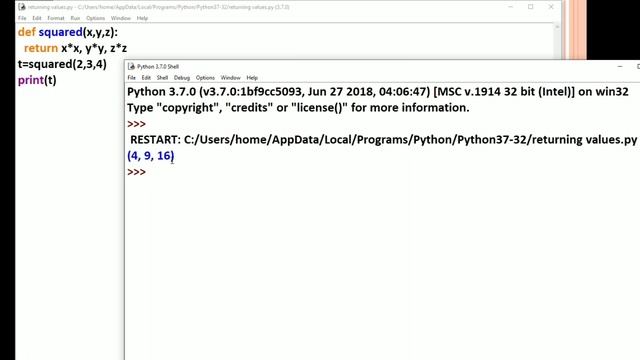 Returning Multiple values from function in Python in Hindi смотреть онлайн