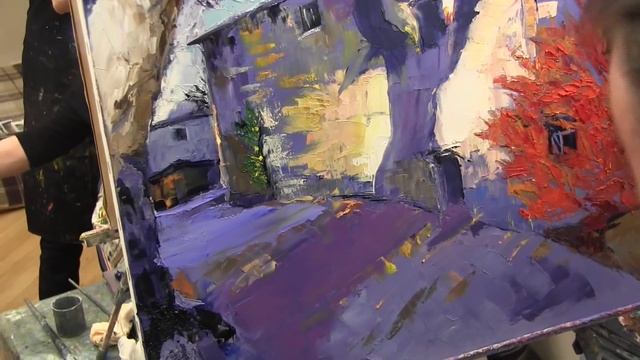 Художник Игорь Сахаров, как научиться рисовать городской пейзаж, уроки рисования смотреть онлайн