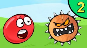 Несносный КРАСНЫЙ ШАР против монстров #2. Зелёные джунгли 2. Мультик ИГРА Red Ball на Игрули TV