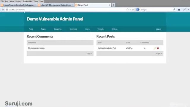 Penetration testing - ClickJacking and Php Server Config Page смотреть онлайн