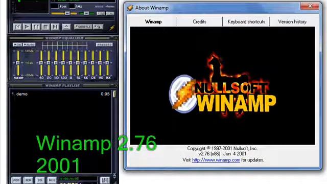 Evolution Of The Versions Winamp