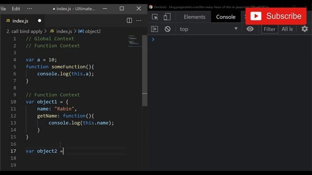 JavaScript interview questions | Context in JavaScript | JavaScript this keyword смотреть онлайн