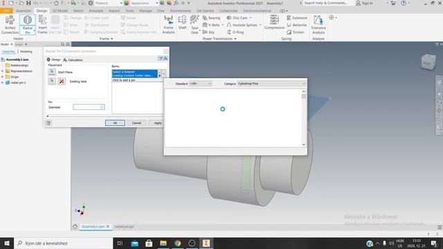How to create Radial Pin in Inventor 2021 смотреть онлайн