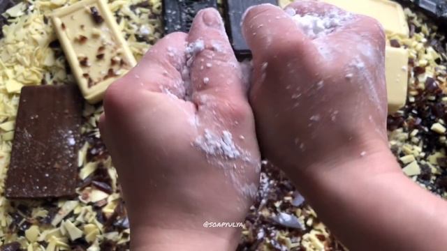 Мыльный хруст, коробки с крахмалом / ASMR Crush Soap And Starch, Starch Boxes