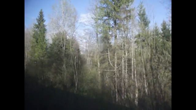 Вид из окна поезда Жарковский - Земцы смотреть онлайн