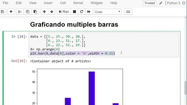 Matplotlib tutorial 3: Graficas de usadas en estadistica (Parte I) смотреть онлайн