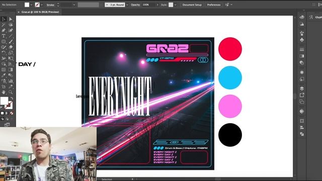 Designing Y2K / Rave Cover Art (Illustrator, Photoshop) смотреть онлайн