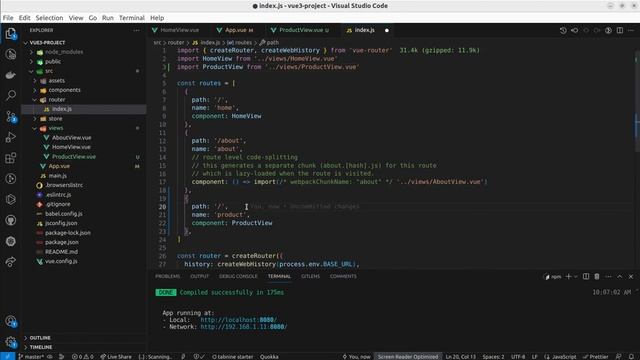 Dynamic routes in Vue | How we can set dynamic routes in vue js | vue router | Dynamic routes смотреть онлайн