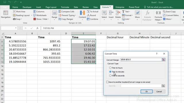 Quickly Convert Time To Seconds/Minutes/Hours In Excel смотреть онлайн