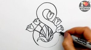 Что можно нарисовать Маме на 8 Марта | Рисунок на 8 Марта | @EhedovElnur