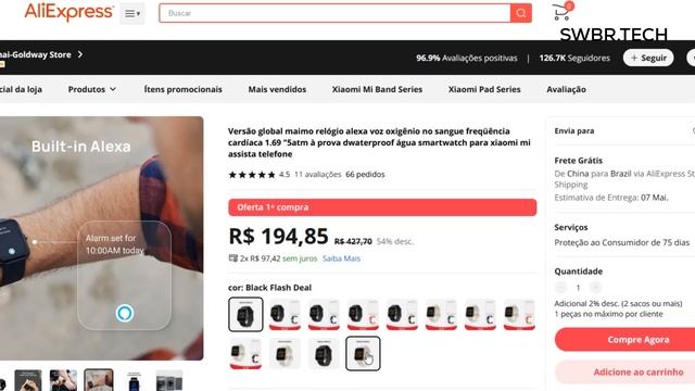 PROMOÇÃO ALIEXPRESS / TWS XIAOMI R$45 / SMARTWATCH XIAOMI por R$109 / SMARTBAND XIAOMI por R$93 смотреть онлайн