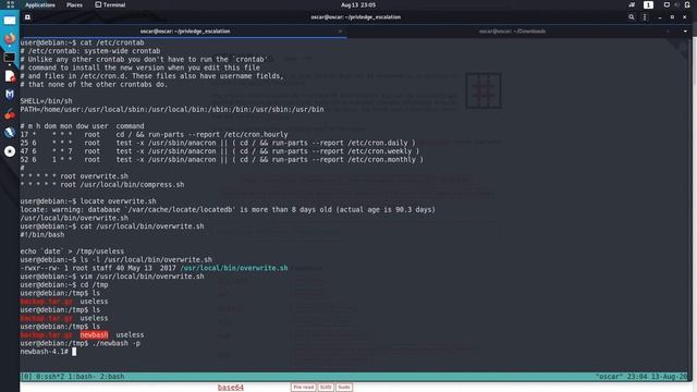 Linux Privilege Escalation : CRONJOBS смотреть онлайн