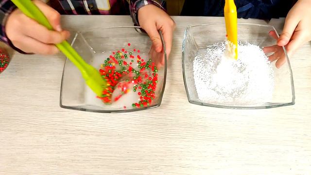 DIY Новогодний антистресс из слайма. Делаем вместе с кошкой Пушинкой // Соломка и Олег влог смотреть онлайн