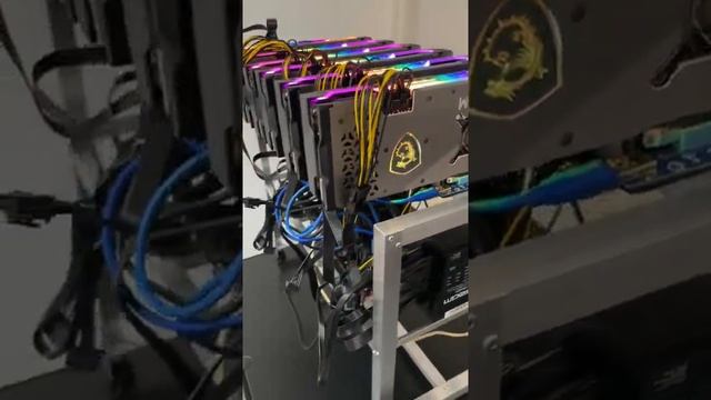 Rig minería 330MHs de 6 placas GPU MSI Nvidia Geforce RTX 3070 смотреть онлайн