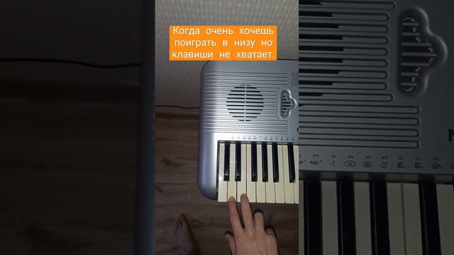 Когда очень хочешь поиграть в низу, но клавиши не хватает. #D #Ре #Бас #Пою смотреть онлайн