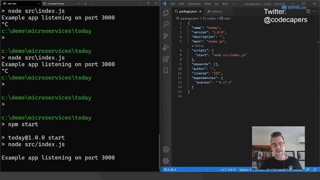 Start a Microservice by Building a Simple Node js App From Scratch смотреть онлайн
