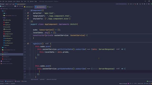 3. Creating FrontEnd With Angular And SocketIO-Client смотреть онлайн