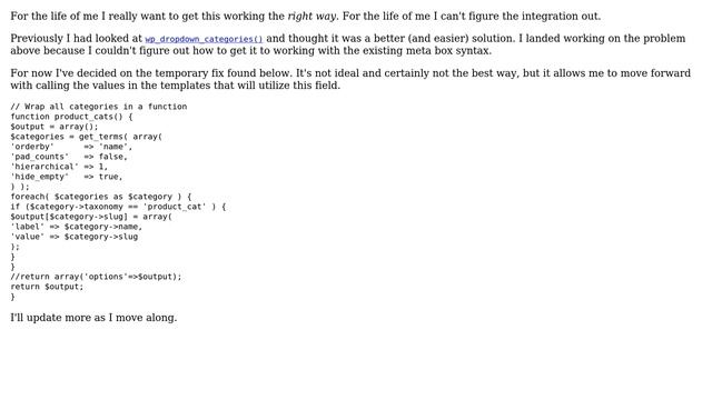 Wordpress: get_terms won't display product_cat or any other custom taxonomies when specified смотреть онлайн